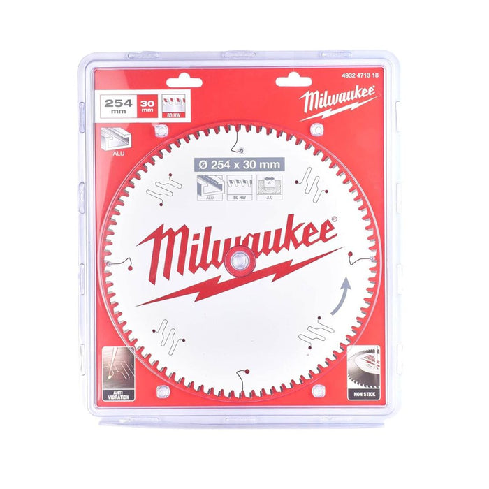 Milwaukee List testere za aluminijum, čist rez MS, 254 x 30 mm, 80 zuba, 4932471318