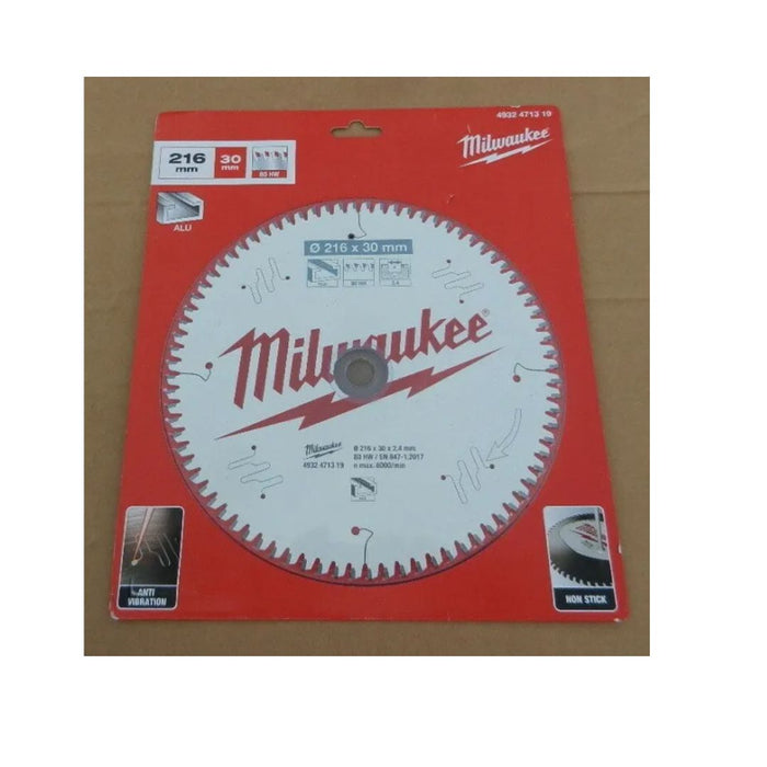 Milwaukee List testere za aluminijum MS, čist rez, 216 x 30 mm, 80 zuba, 4932471319