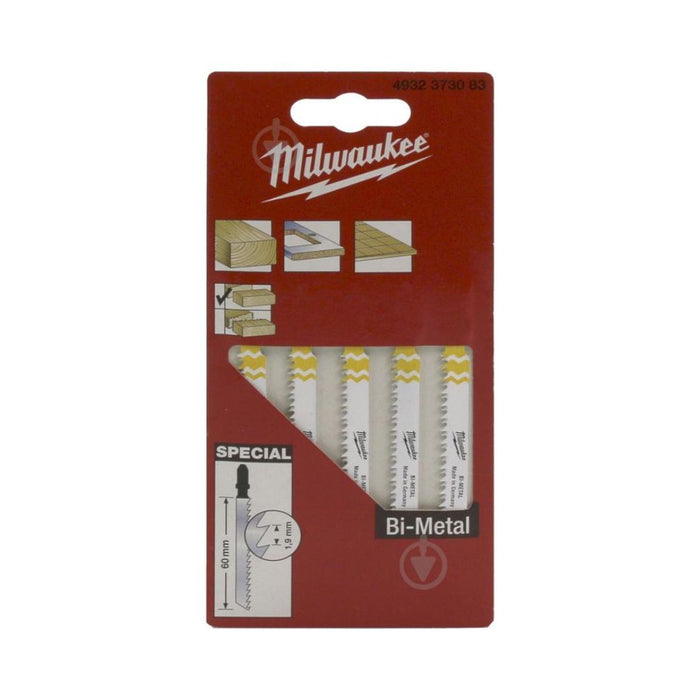 Milwaukee List ubodne testere za drvo i parket, 60 mm, 5 kom, 4932373083
