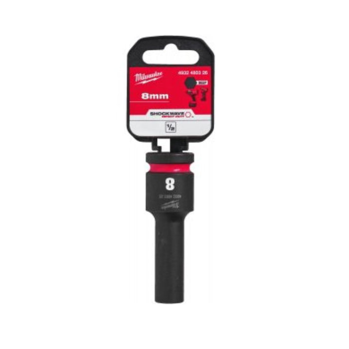 Milwaukee Udarni nasadni ključ 1/2", 6 tačaka, duga, metrička, 8 mm, 4932480326