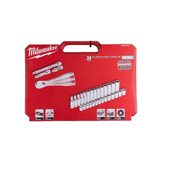 Milwaukee Set nasadnih ključeva 3/8", Metric, 32 kom, 4932464945