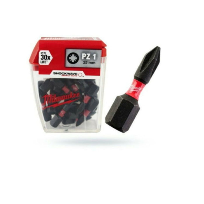 Milwaukee Set udarnih bitova PZ ojačani - PZ1 x 25 mm, 25 kom, 4932430861