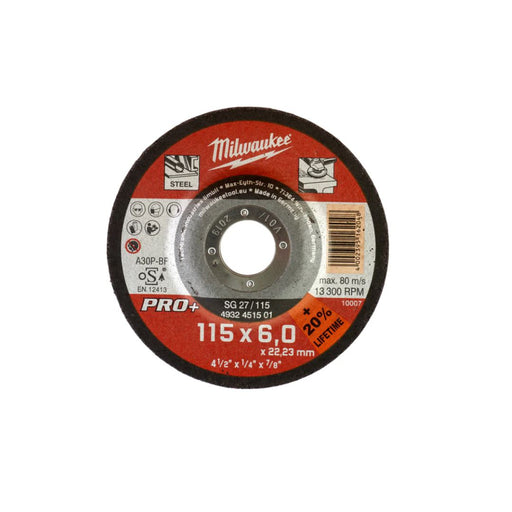 Milwaukee Brusni disk za metala, 115 x 6 x 22,23 mm, Pro+, 4932451501