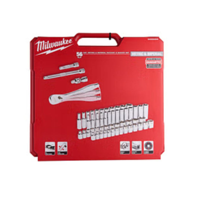 Milwaukee Set nasadnih ključeva 3/8", Metric, 56 kom, 4932464946