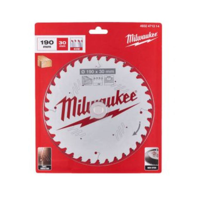 Milwaukee List testere za drvo MS, 190 x 30 mm, 40 zuba, 4932471314