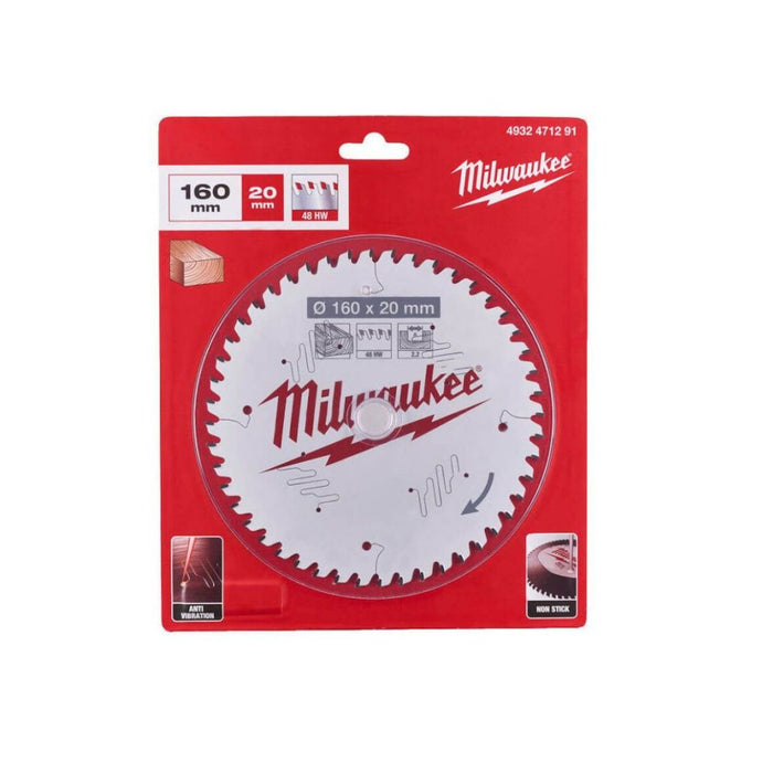 Milwaukee List testere za drvo, 160 x 20 mm, 48 zuba, 4932471291