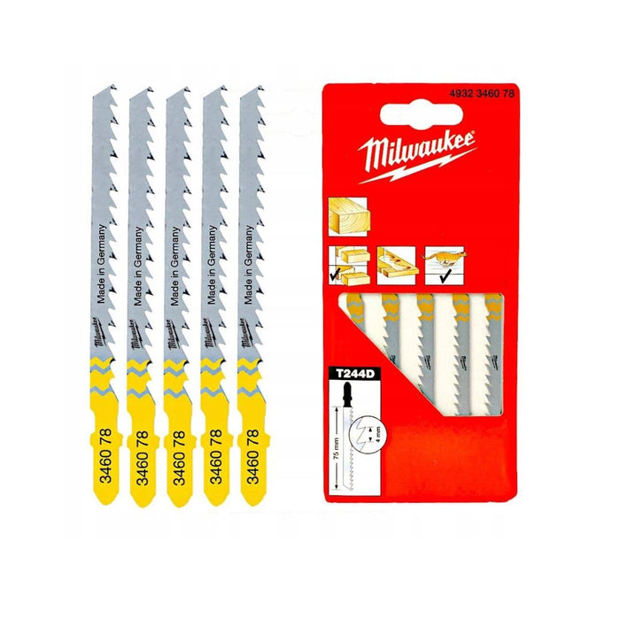 Milwaukee Listovi ubodne testere za krive rezove u drvetu, 75 mm, 5 kom, 4932346078