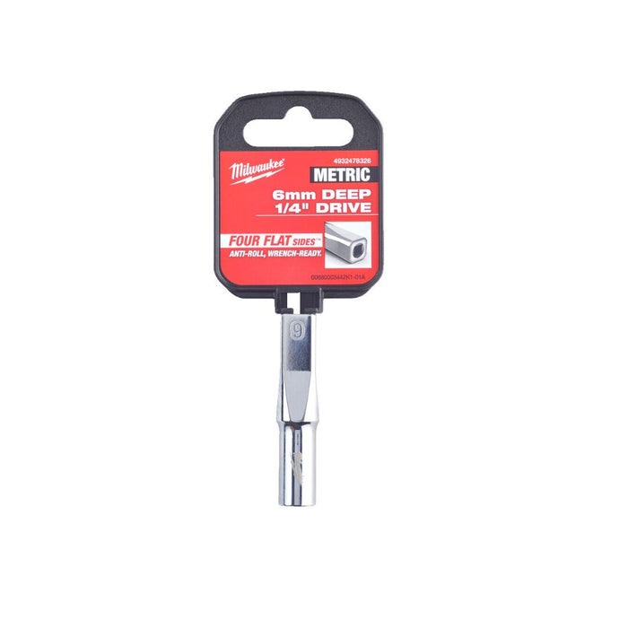 Milwaukee Nasadni ključ 1/4", duga, metrička, 6 mm, 4932478326