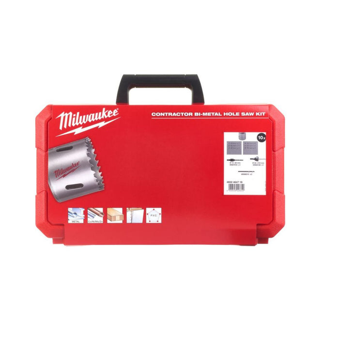 Milwaukee Set kruna za rupe, Bi-metalna, 25 - 76 mm, 10 kom, 4932464719