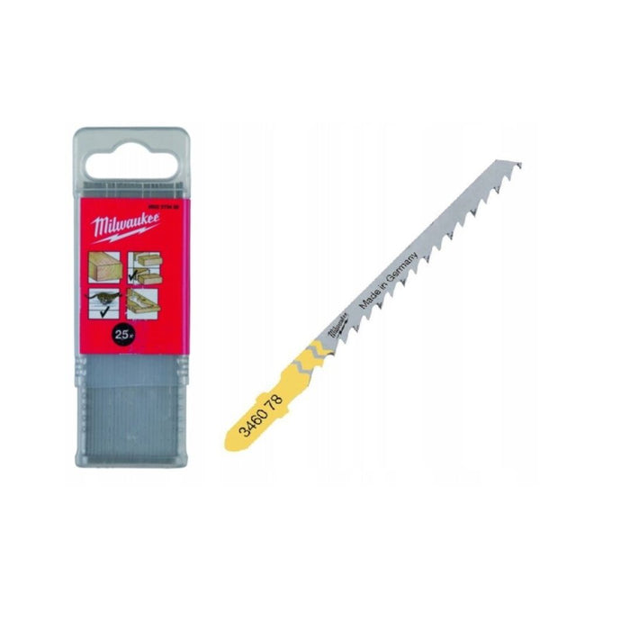 Milwaukee List ubodne testere za zakrivljene rezove u drvetu, 75 x 4 mm, 25 kom, 4932373492