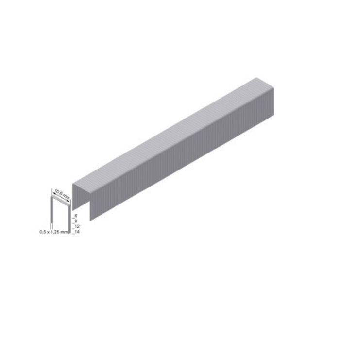 Milwaukee Pocinkovane spajalice za M12 BST, 10,6 x 1,25 x 10 mm, 900 kom, 4932492567