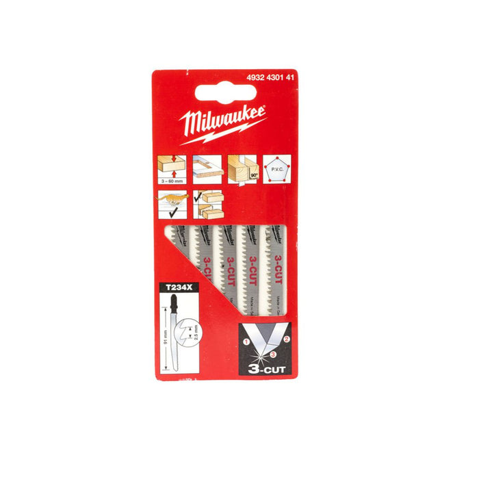 Milwaukee List ubodne testere za brzo i čisto sečenje drveta, 91 mm, 5 kom, 4932430141