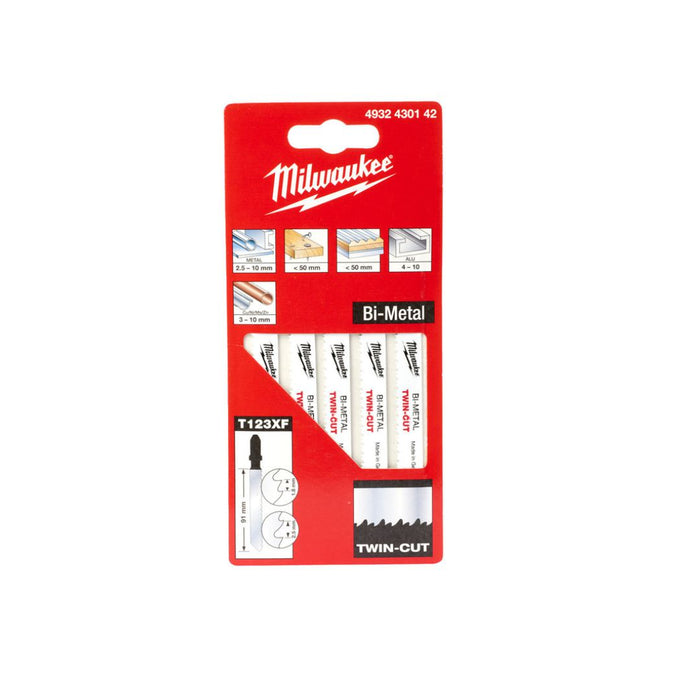 Milwaukee Univerzalni list ubodne testere, bimetalni, 91 mm, 5 kom, 4932430142