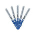 Milwaukee Listovi ubodne testere za krive rezove u metalu, 55 mm, 5 kom, 4932346082