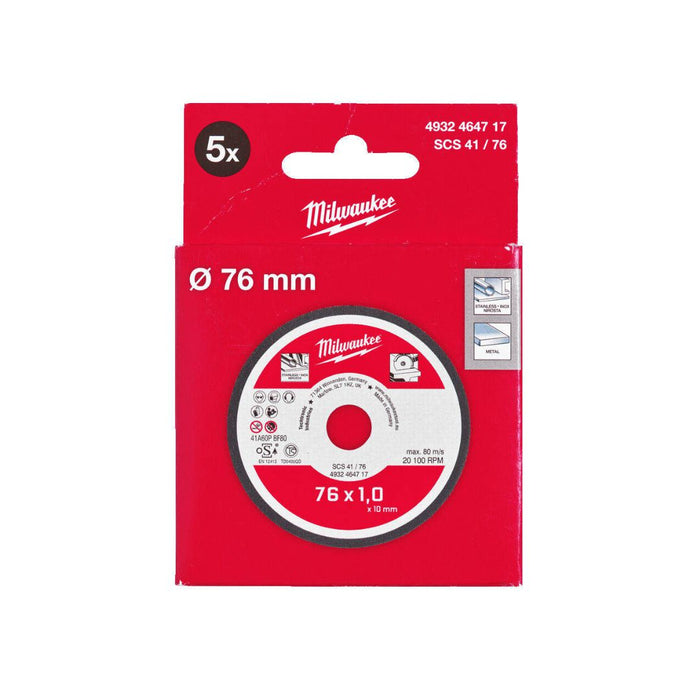 Milwaukee Rezni disk za metal, tanki, 76 x 1 x 10 mm, Pro+, 4932464717