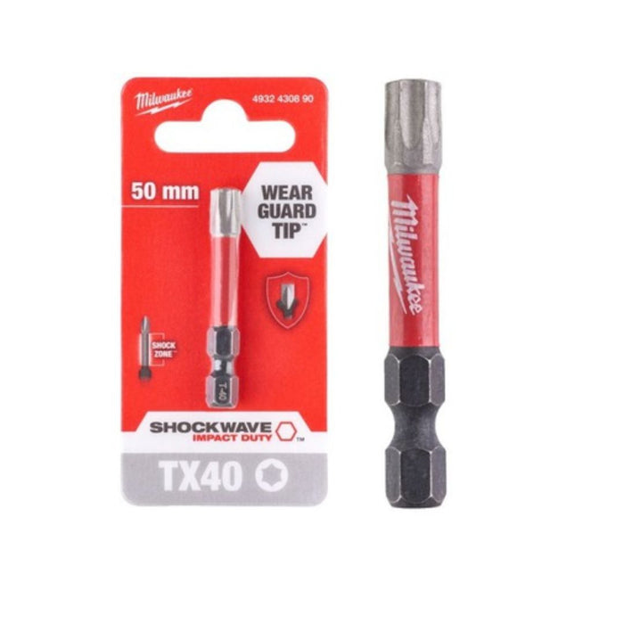 Milwaukee Udarni bitovi TX ojačani - TX40 x 50 mm, 1 kom, 4932430890