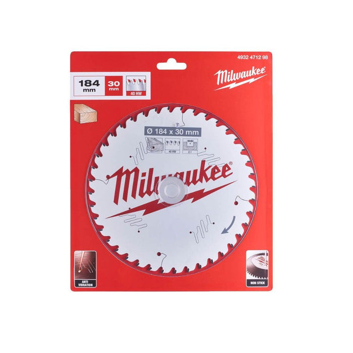 Milwaukee List testere za drvo, 184 x 30 mm, 40 zuba, 4932471298