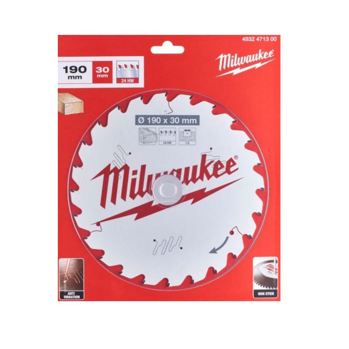 Milwaukee List testere za drvo, 190 x 30 mm, 24 zuba, 4932471300