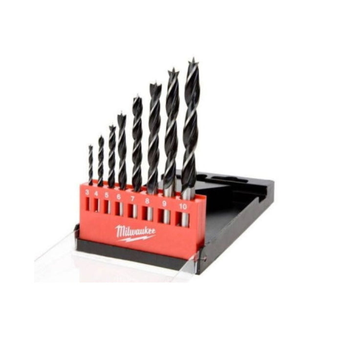 Milwaukee Set burgija za drvo, 3-10 mm, 8 kom, 4932352466