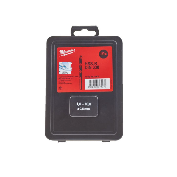 Milwaukee Set burgija za metal, 1-10 mm, HSS-R, 19 kom, 4932352468
