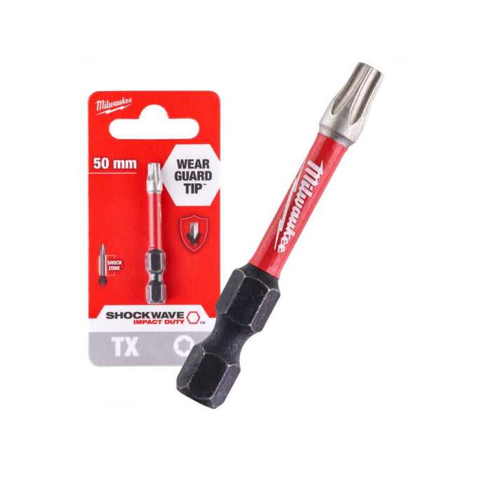 Milwaukee Udarni bitovi TX ojačani - TX25 x 50 mm, 1 kom, 4932430881