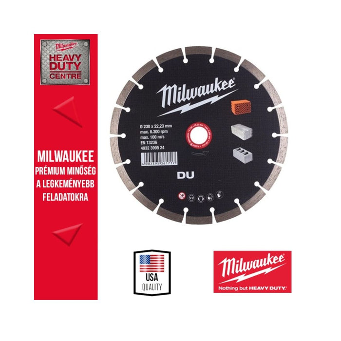 Milwaukee Dijamantski disk - rezna za sečenje DU 180 x 22.23 mm, 4932399523