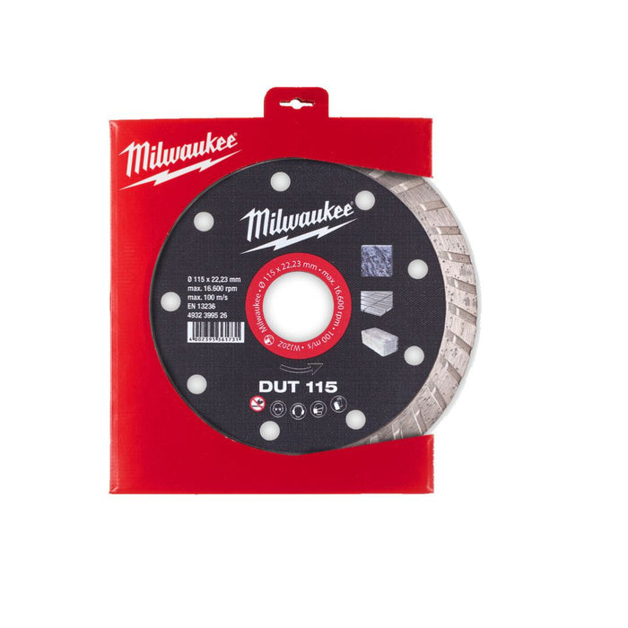 Milwaukee Dijamantska ploča - rezna za sečenje DUT 115 x 22.23 mm, 4932399526