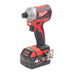 Milwaukee - Udarni odvijač bez četkica 1/4" HEX 18 V, 4,0 Ah, u kutiji, sa 2 baterije i punjačem M18 CBLID-402C - 4933464534