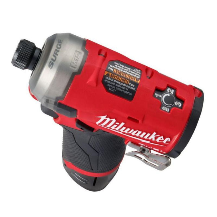 Milwaukee - Odvijač udarni hidraulični 1/4” 12V 2Ah M12 FQID-202X - 4933464973