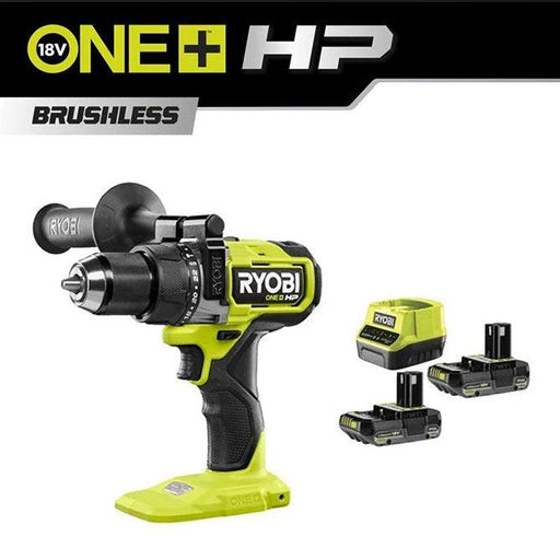 Aku. udarna bušilica bez četkica, 18V (ONE+ HP), set - RYOBI RPD18X-220S