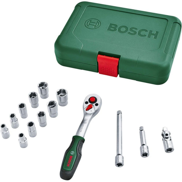 Bosch Set adaptera za nasadni ključ od 1/4 inča u koferu, 14 kom, 1600A02BY0