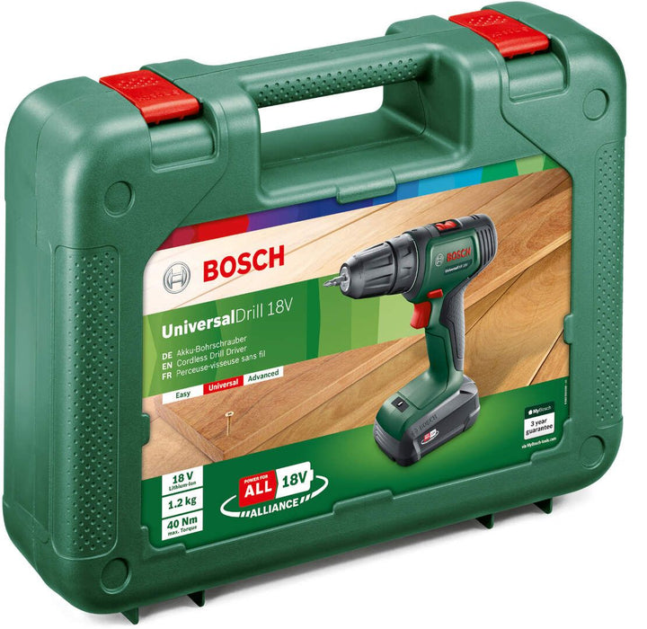 Akumulatorska bušilica - odvrtač Bosch UniversalDrill 18V; 1x1,5Ah (06039D4001)