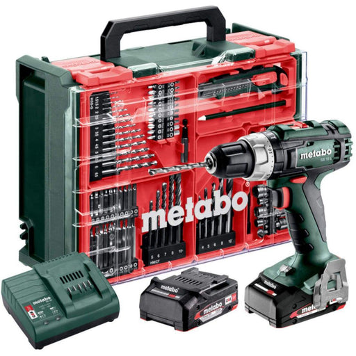 Akumulatorska vibraciona bušilica - odvrtač Metabo sa priborom 78 delova SB 18 L Set 2x2.0Ah 18V (602317710)-SBT Alati Beograd