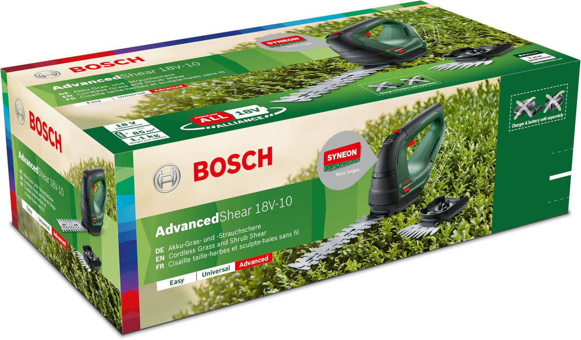 Akumulatorske makaze za travu i žbunje Bosch AdvancedShear 18V-10; bez baterije i punjača (0600857001)