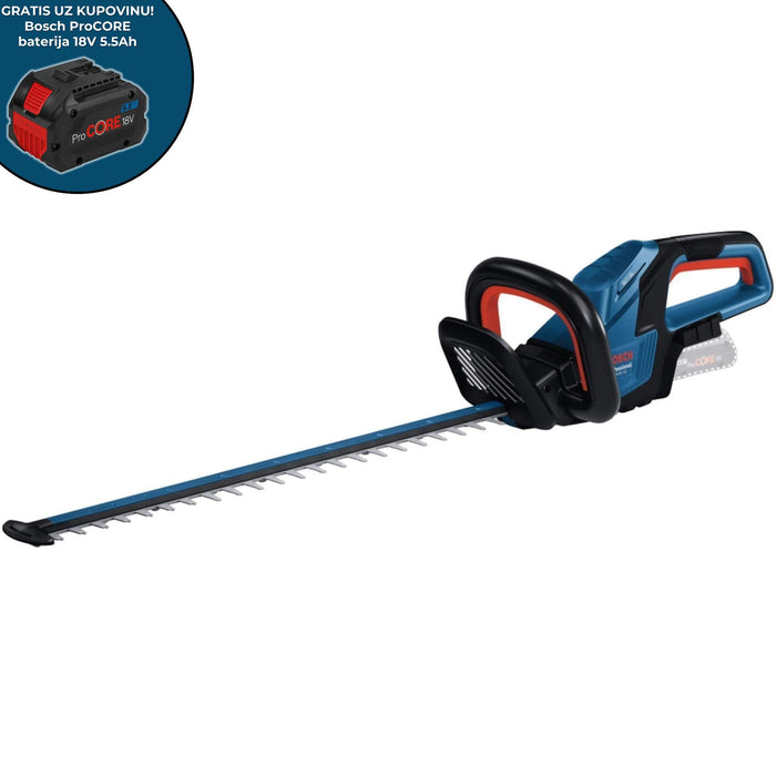 Akumulatorske makaze za živu ogradu Bosch GHE 18V-60 (II) Solo Professional bez baterije i punjača (06008C9400)-SBT Alati Beograd