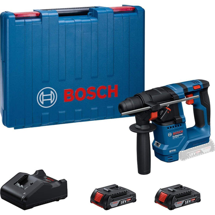 Akumulatorski elektro-pneumatski čekić - bušilica Bosch GBH 18V-18 2x2.0Ah + punjač + kofer (0611927001)-SBT Alati Beograd