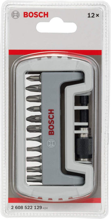 Bosch 11-delni set bitova odvrtača sa držačem bitova PH1; PH2; PH3; PZ1; PZ2; PZ3; T10; T15; T20; T25; T30; 25 mm