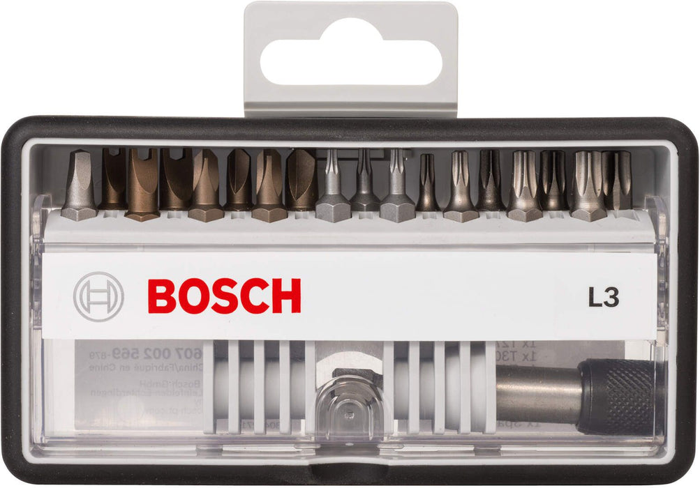 Bosch 18+1-delni set Robust Line bitova odvrtača L ekstra tvrdi 25 mm (2607002569)