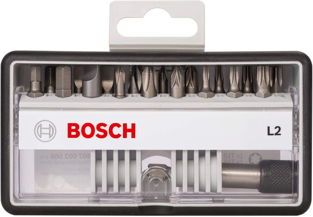 Bosch 18+1-delni set Robust Line bitova odvrtača L ekstra tvrdi 25 mm (2607002568)