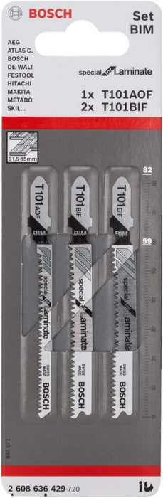 Bosch 3-delni set listova ubodne testere T 101 BIF (2x); T 101 AOF - 2608636429