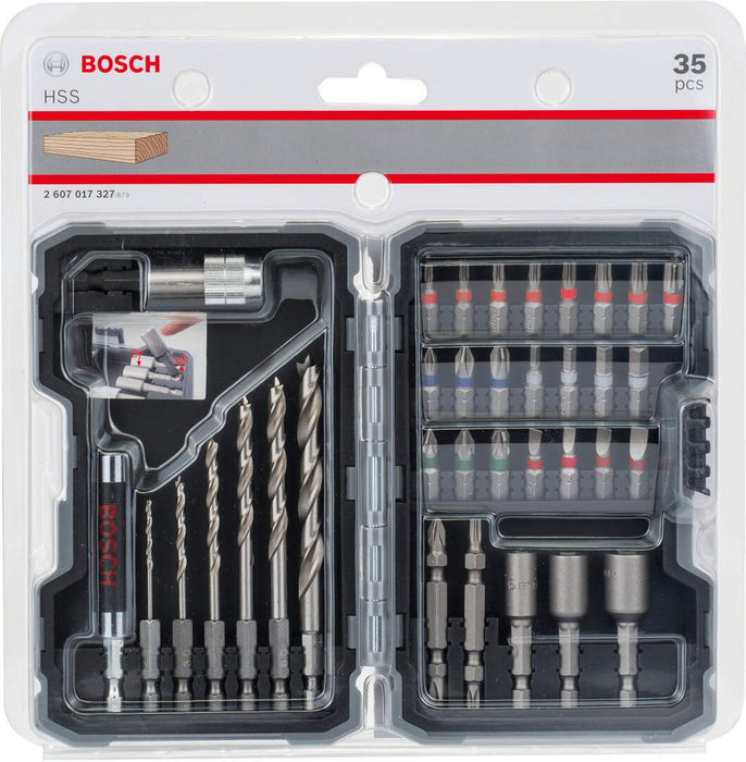 Bosch 35-delni set bitova i burgija za drvo (2607017327)