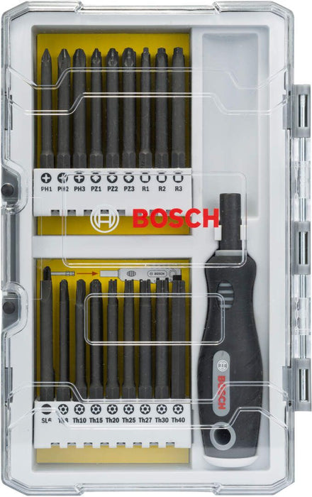 Bosch 37-delni set bitova PH/PZ/S/TH/HEX/TW/SP/R sa ručnim zavrtačem (2607017320)