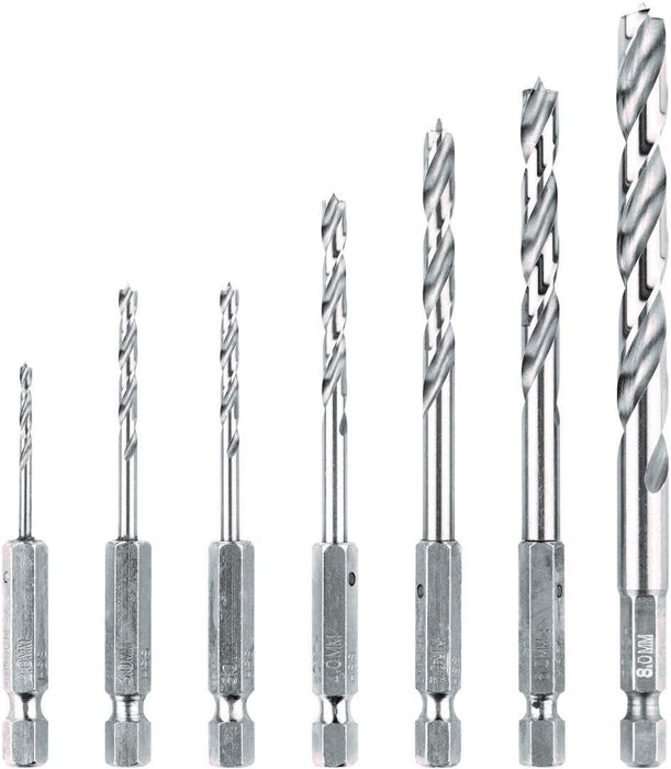 Bosch 7-delni Robust Line set burgija za drvo sa šestostranim prihvatom (2607019923)