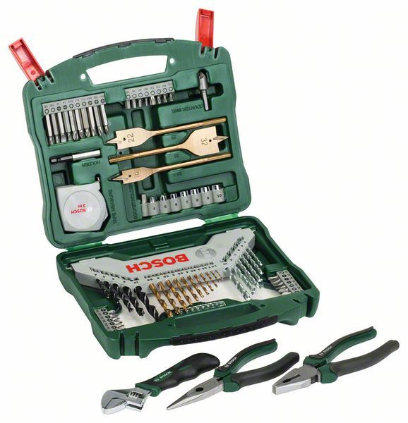 Bosch 73-delni X-Line set kofera sa priborom i kleštima (2607017197)