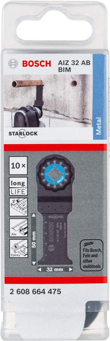 Bosch BIM list testere za uranjanje AIZ 32 AB Metal 32 x 50 mm - pakovanje od 10 komada - 2608664475