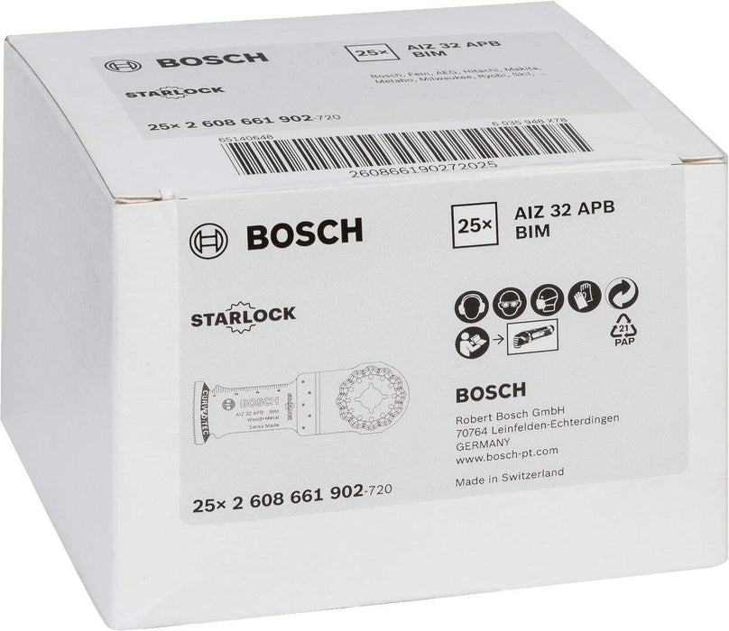 Bosch BIM list testere za uranjanje AIZ 32 APB Wood and Metal 50 x 32 mm - pakovanje od 25 komada - 2608661902