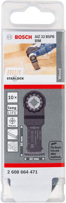 Bosch BIM list testere za uranjanje AIZ 32 BSPB Hard Wood 50 x 32 mm - pakovanje od 10 komada - 2608664471