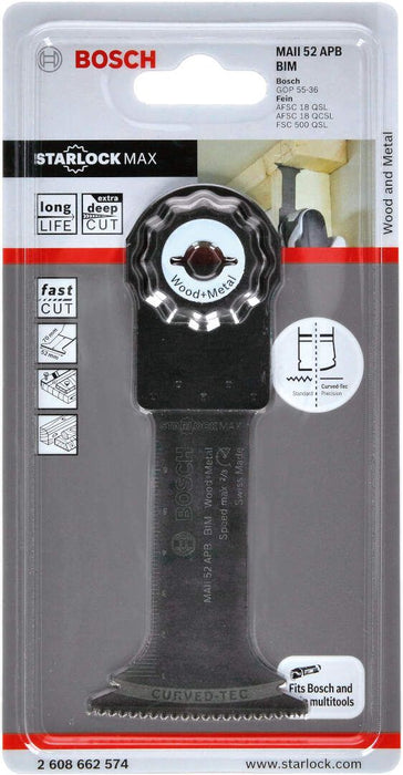 Bosch BIM list testere za uranjanje MAII 52 APB Wood and Metal 52 x 70 mm - pakovanje 1 komad - 2608662574