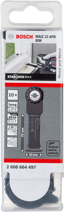 Bosch BIM list testere za uranjanje MAIZ 32 APB Wood and Metal 80 x 32 mm - pakovanje od 10 komada - 2608662573