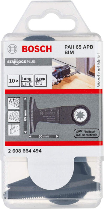 Bosch BIM list testere za uranjanje PAII 65 APB Wood and Metal 50 x 65 mm - pakovanje od 10 komada - 2608664494